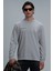 Magnus Erkek Uzun Kol Tişört Antrasit 12