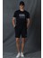 Maya Modern Grafik T- Shirt Siyah 7