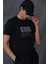 Maya Modern Grafik T- Shirt Siyah 9