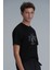 Adrıan Modern Grafik T- Shirt Siyah 16