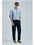 Keten ve Pamuk Karışımlı Slim Fit Normal Bel Düz Paça Chino Pantolon Erkek Pantolon 111190352 12
