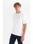 %100 Pamuk Relaxed Fit Rahat Kesim Bisiklet Yaka Minimal Logo Detaylı Tişört 1