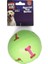 Işıklı Kemik Desenli Plastik Top Köpek Oyuncağı 7,5 cm Yeşil - Lisinya 1