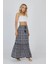 Lacivert Etnik Desenli Viskon Uzun Etek – Doğallığın ve Şıklığın Buluşması 10