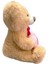 35 cm Kalp Tutan Ayı Peluş Haley 2