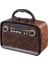 Müzik Kutusu Bluetooth Bağlantılı El Fenerli Nostaljik Tasarım Radyo 5