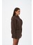 Tenby Koyu Kahve Crop Ceket-Etek Takım 3