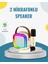 Kablosuz Karaoke Hoparlör – Çift Mikrofon ve LED Işıklı 1