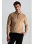 Merino Yünü Polo Yaka Camel Triko 1