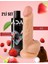 150 ml Çilek Aromalı Cinsel Jel ve 21 cm Dildo Set – Büyük Boy Yapay Dildo, Strapon Uyumlu 2