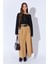 Kadın Camel Önden Yırtmaçlı Uzun Kemerli Etek 1
