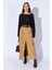 Kadın Camel Önden Yırtmaçlı Uzun Kemerli Etek 2