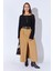 Kadın Camel Önden Yırtmaçlı Uzun Kemerli Etek 3
