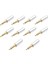 10 Adet - 3.5mm Stereo Jack Metal 3 Pin 4 Boğumlu Erkek Konnektör - Trrs Lehim Tipi Jak - Gri 1