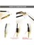 10 Adet - 3.5mm Stereo Jack Metal 3 Pin 4 Boğumlu Erkek Konnektör - Trrs Lehim Tipi Jak - Gri 5