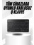 Zeroshop Kablosuz Bluetooth Bağlantılı Taşınabilir Q Klavye Tüm Cihazlara Uyumlu 1