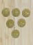 Ince Metalik Kaplama Tuğra Plastik Pul 20MM. Tahmini 100 Adet Civarı. Gold. 1