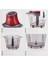 Doğrayıcı 600W, 1l Hazne, Kırmızı, Çok Renkli, Pratik ve Şık Tasarım 6