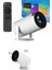 Zeroshop Sinema Projektörü Android HDMI USB Wifi Ses Çıkışlı Ayaklı Projeksiyon Taşınabilir 3