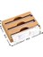 Bambu 3'lü Streç Film ve Folyo Kesici Düzenleyici Mutfak İçin Pratik Kullanım 33 cm x 21.5 cm x 8 cm 6