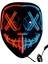 Zeroshop Hallowen Parti Maskesi Neon LED Işıklı Maske 3 Modlu Cadılar Bayramı Maskesi 5