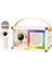 Taşınabilir Rgb Işılı Sevimli Figürlü Mikrofonlu Karaoke Bluetooth Hoparlör Krem 1