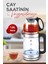 Cam Çay Makinesi Kettle Ledli 1500W 1.8l Su Isıtıcı Bej Renk 2