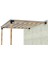 2 x 2.4 Metre Sundurma Pergole Braket Seti 2 Ana Direkli Trapez Sac Gölgelikli 5