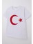Erkek Çocuk Tişört Türk Bayraklı 4-14 Yaş, Beyaz 3