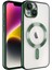 Apple iPhone 13 - 14 Kılıf Kamera Lens Korumalı Magsafe Şarj Kilifi Şeffaf Renkli Yumuşak Kapak 6