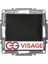 Visage Ambiance Metalik Siyah Tekli Anahtar Çerçevesiz - Priz ve Anahtar Için Uyumlu Çerçeve 1