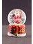 Merry Christmas Sevimli Noel Baba Temalı Mini Boy Işıklı Kar Küresi 6,5 cm 1 1