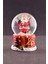 Merry Christmas Sevimli Noel Baba Temalı Mini Boy Işıklı Kar Küresi 6,5 cm 1 3