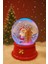 LED Işıklı Merry Xmas 2026 Noel Kar Küresi – 9 cm Orta Boy Dekoratif Hediye - 48 1