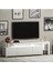 Beliz Modern LED Işıklı 3 Kapaklı, Raflı TV Sehpası – 192 cm - Beyaz 6