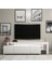 Beliz Modern LED Işıklı 3 Kapaklı, Raflı TV Sehpası – 192 cm - Beyaz 7