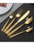 30 Parça 6 Kişilik Gold Çelik Yemek Kaşık Çatal Bıçak Seti MT226SR 3