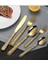 30 Parça 6 Kişilik Gold Çelik Yemek Kaşık Çatal Bıçak Seti MT226SR 4
