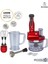 Kırmızı Turbo Fonksiyonlu Yüksek Güçlü Blender Seti 1000W Powelix Actiflow Pro 1