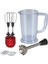 Kırmızı Turbo Fonksiyonlu Yüksek Güçlü Blender Seti 1000W Powelix Actiflow Pro 3