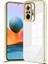 Xiaomi Redmi Note 10 Pro Uyumlu Kılıf Parlak Kenarlı Altın Işlemeli Kamera Korumalı Kapak 2