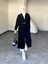 Selin Uzun Kemerli Oversize Triko Yünlü Hırka 3