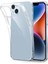 Apple iPhone 14 Kılıf Şeffaf Renksiz Esnek Silikon Kapak 2