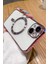 Apple iPhone 14 Plus Kılıf Kamera Lens Korumalı Magsafe Şarj Kilifi Şeffaf Renkli Yumuşak Kapak 1