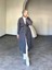 Selin Uzun Kemerli Oversize Triko Yünlü Hırka 1