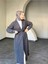 Selin Uzun Kemerli Oversize Triko Yünlü Hırka 2