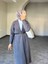 Selin Uzun Kemerli Oversize Triko Yünlü Hırka 3