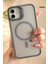 Apple iPhone 11 Kılıf Standlı Mat Magsafe Metal Tuşlu Kamera Lens Hediyeli Wonk Kapak 1