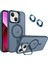 Apple iPhone 13 Kılıf Standlı Mat Magsafe Metal Tuşlu Kamera Lens Hediyeli Wonk Kapak 4