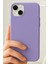 Apple iPhone 15/14/13 Kılıf Kadife Lansman Soft Yumuşak Liquid Lila Silikon Kamera Korumalı Kapak 2